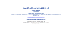 Desktop Screenshot of mybrowserinfo.com