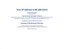Tablet Screenshot of mybrowserinfo.com